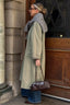 Plaid Insert Relaxed Overcoat