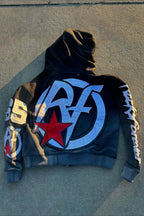 Racing Graphic Zip Up Hoodie