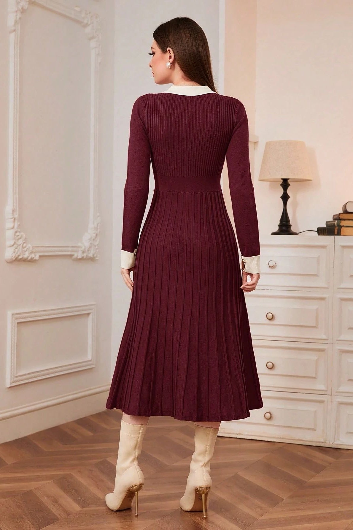 Vintage Knit A-Line Sweater Dress Secondary image