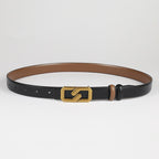 Color Block Reversible Double Sided Belt