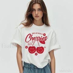 Cherry Delicious Raccoon Meme Graphic T Shirt