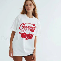 Cherry Delicious Raccoon Meme Graphic T Shirt