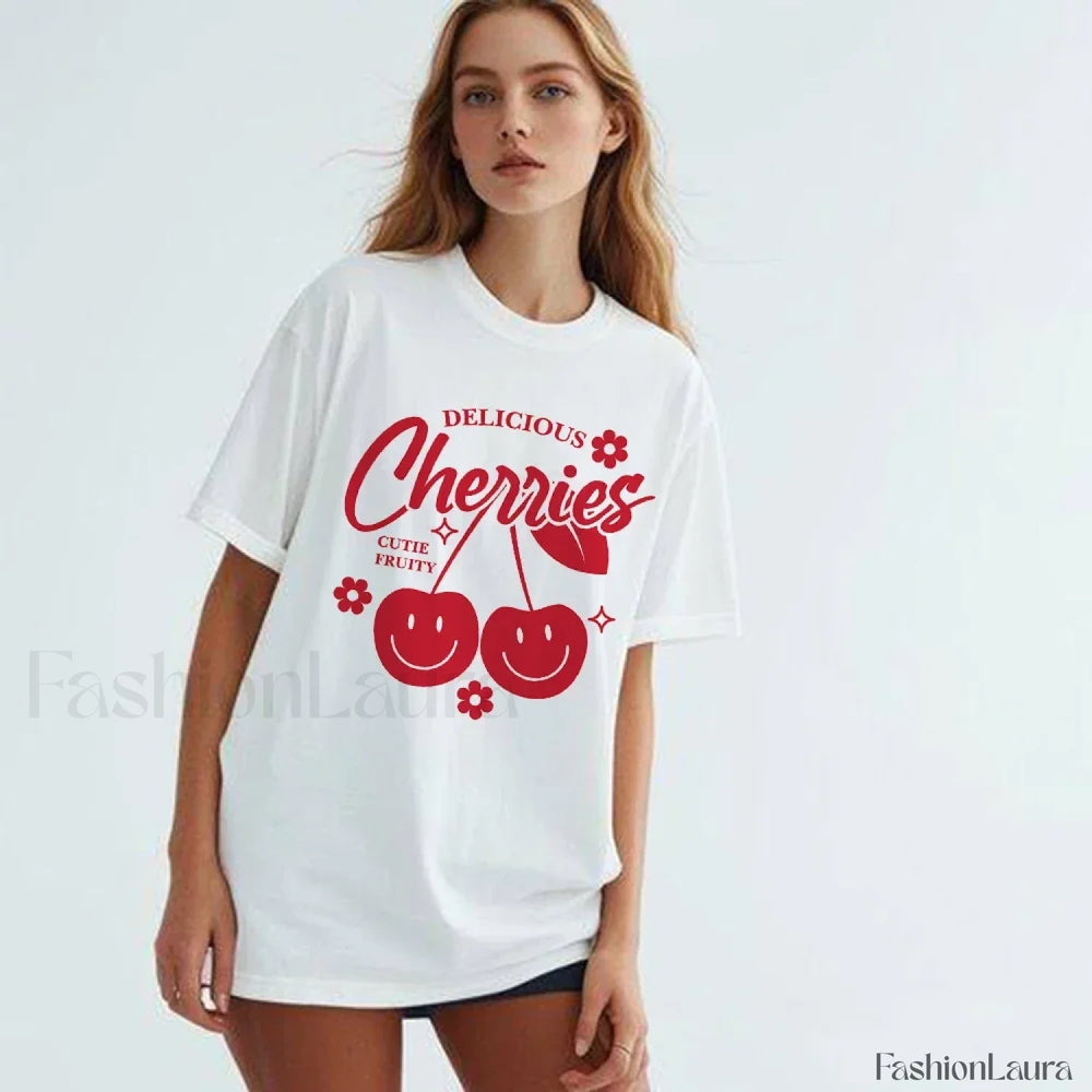 Cherry Delicious Raccoon Meme Graphic T Shirt