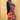 Tie Dye Halter Neck Cowl Neck Mini Dress - Orange Secondary image
