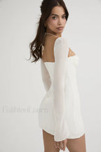 Chiffon Halter Stylish Mini Dress