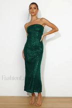 Chilling On My Charming Own Maxi Dress S / Emerald