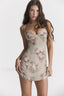 Christian Vintage Stylish Floral Mini Dress XS / Floral
