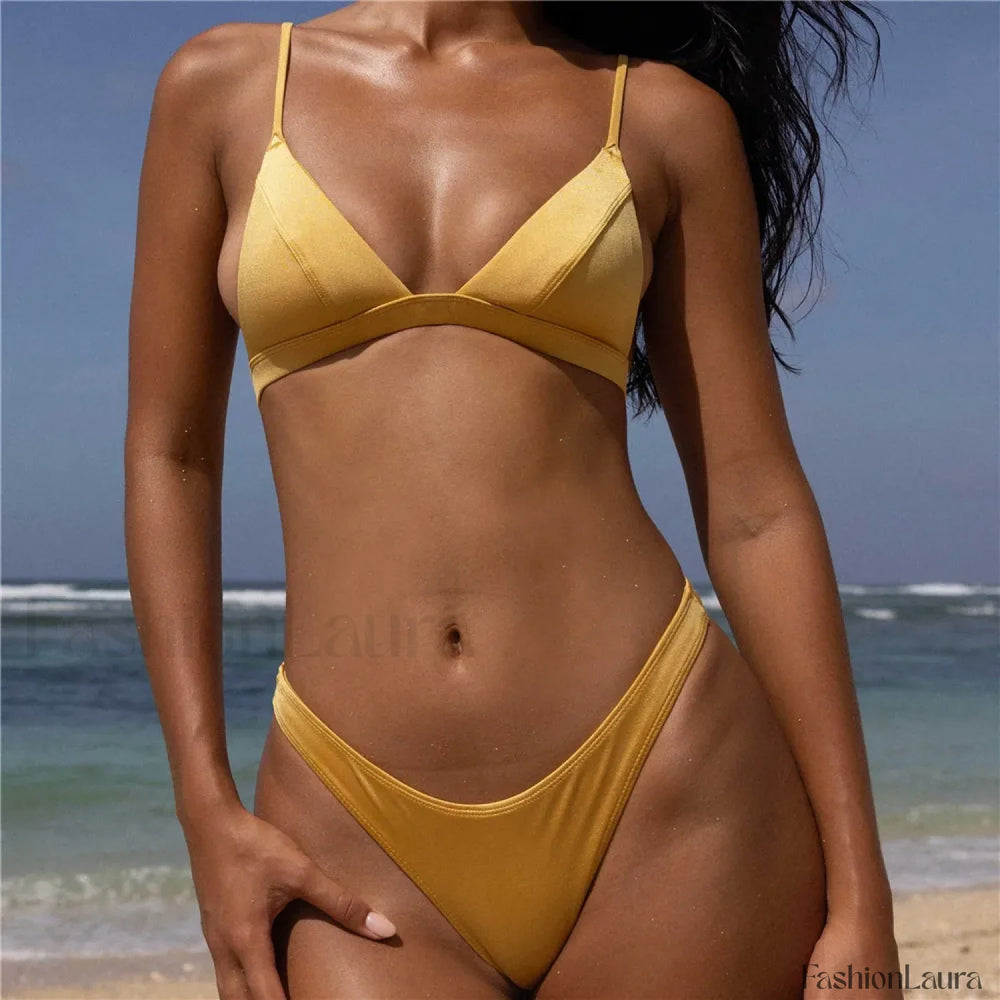 Classic Triangle Brazilian Bikini Set