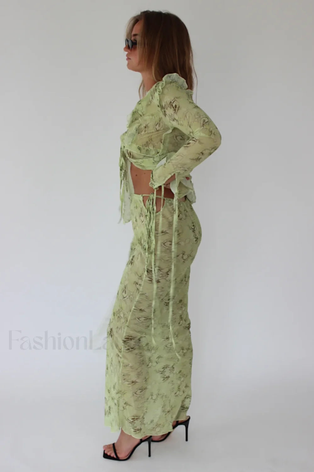 Cobra Blouse Stylish + Skirt Set