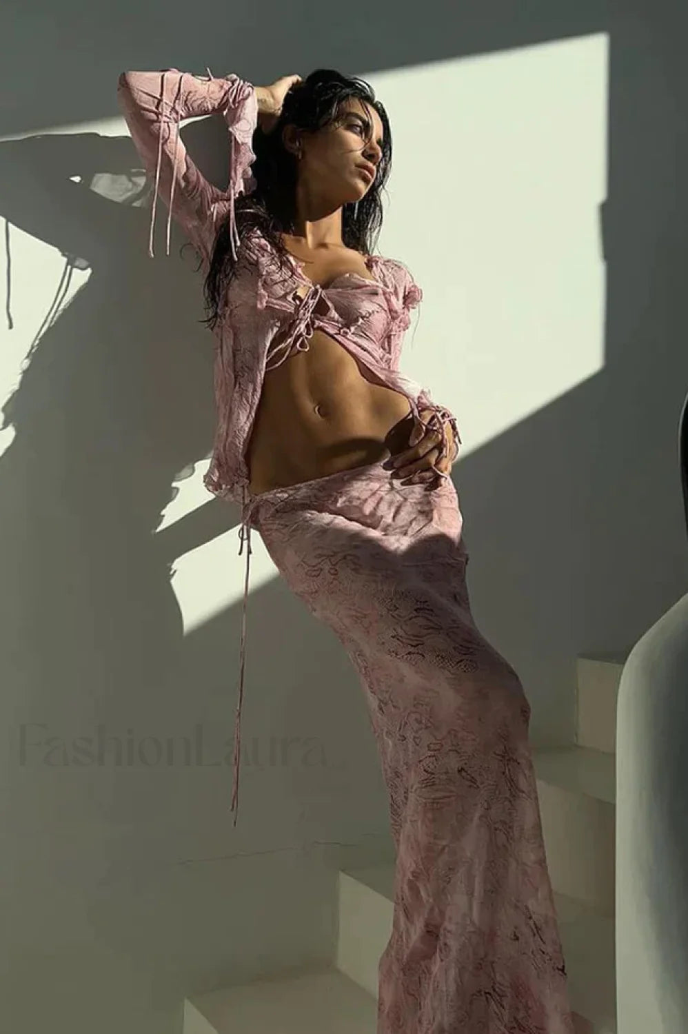 Cobra Blouse Stylish + Skirt Set