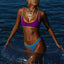 Colorful String Tie Up Bikini Set Multicolor / S