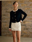 Contrast Trim Jersey Cardigan Black / XS Cardigans