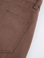 Corduroy Straight Leg Pants Pants