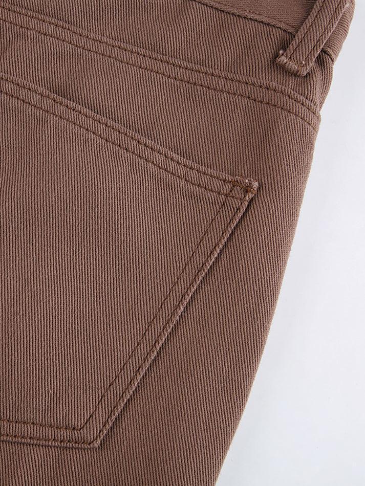 Corduroy Straight Leg Pants Pants