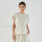 Cotton Blend Boutique Femme T Shirt