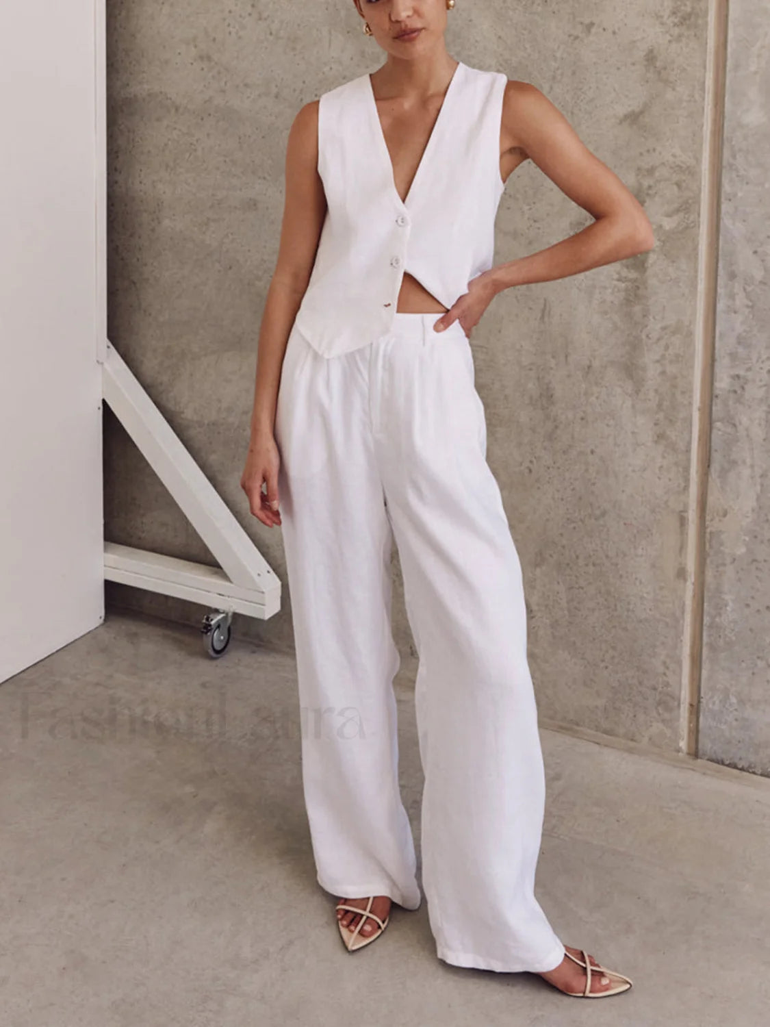 Cotton Casual Pants Set Secondary image