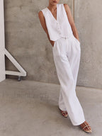 Cotton Casual Pants Set Pant Sets