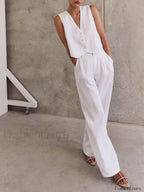 Cotton Casual Pants Set Pant Sets