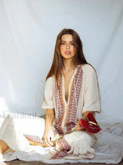 Cotton Flare Sleeve Boho Dress