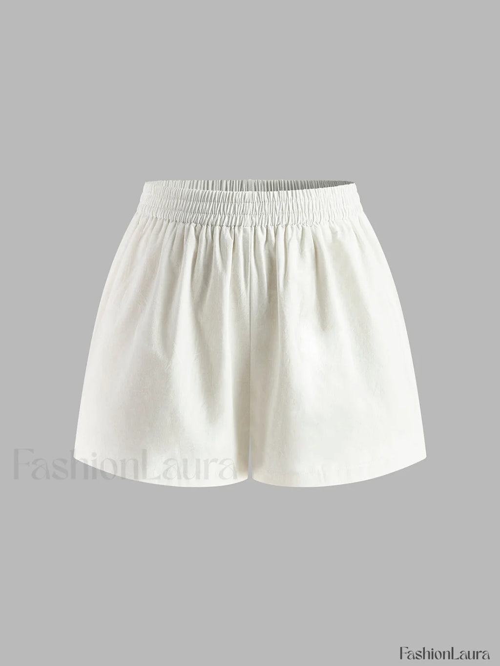 Cotton & Linen Backless Halter Top With Shorts Set Short Sets