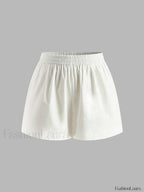Cotton & Linen Backless Halter Top With Shorts Set Short Sets