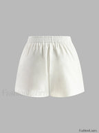 Cotton & Linen Backless Halter Top With Shorts Set Short Sets