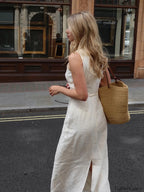 Cotton & Linen Sleeveless Long Dress Dresses