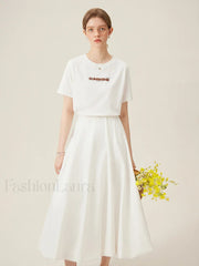 Cotton Round Neck Shoulder Embroidered Pink T Shirt