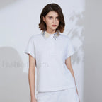 Cotton Summer Short Sleeved T Shirt