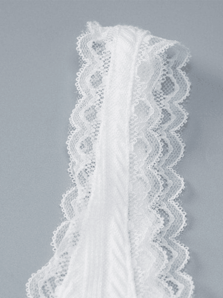 Cropped Lace Trim White Tank Top Tops&Tees