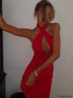 Cross Bandage Hipster Mini Dress