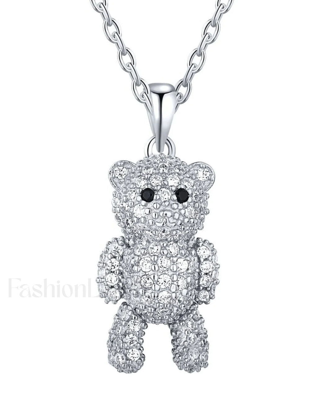Crystal Bear Necklace Jewelry