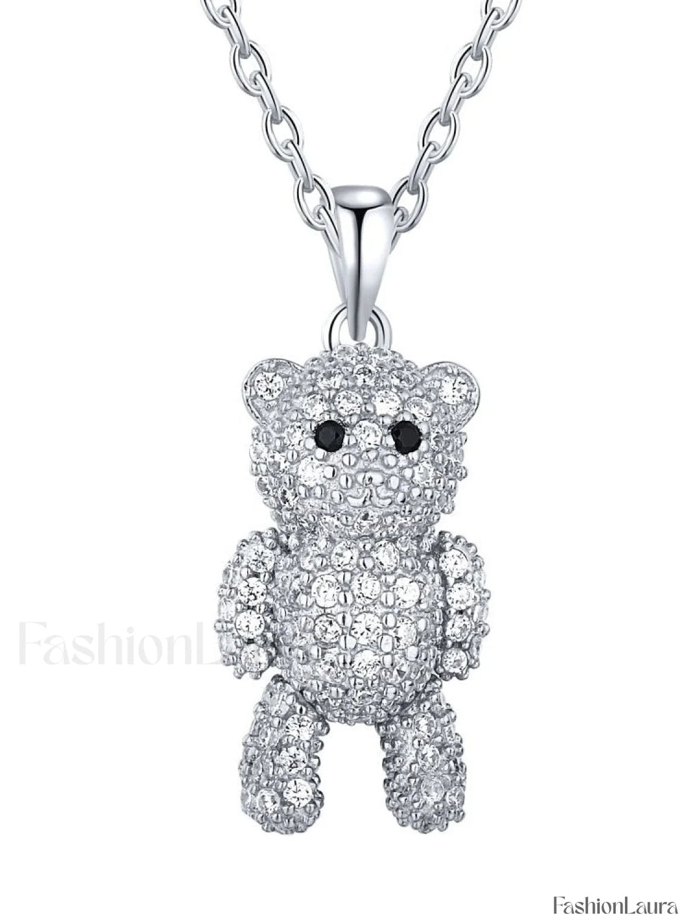 Crystal Bear Necklace Jewelry