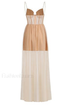 Crystal Embellished Stylish Corset Gown
