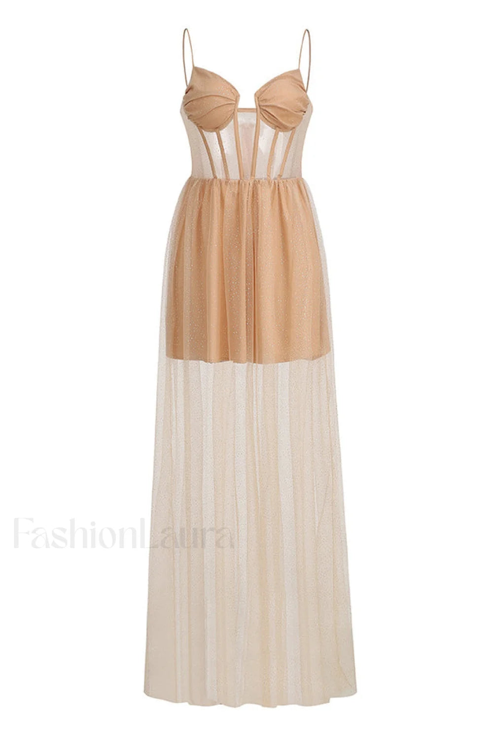 Crystal Embellished Stylish Corset Gown