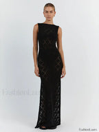 Cut Out Slit Knit Mesh Pareo Tunic Style Cover ups