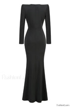 Cutout Crepe Stylish V Neck Dress