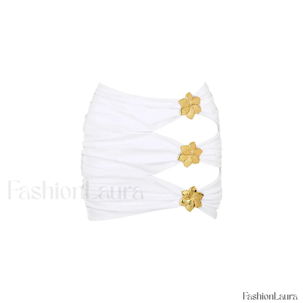 Cutout Halter Bikini Three Piece Set CI24702W21 / S