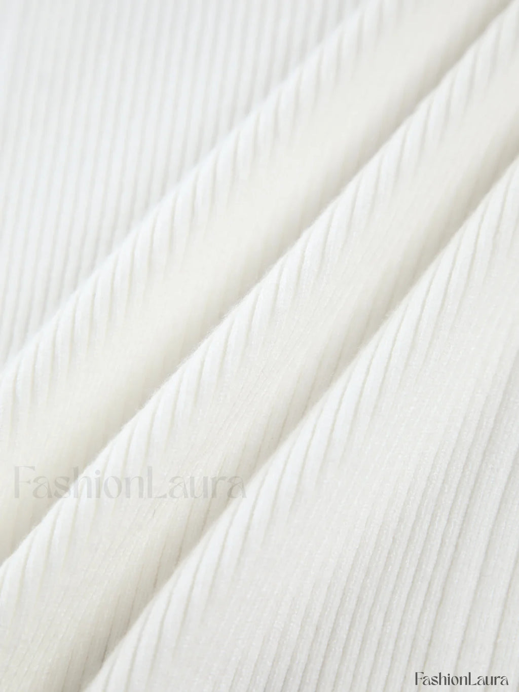 Cutout Split Beads Detail Ribbed Knit Top Knit Tops