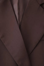 High-Waisted Button Blazer