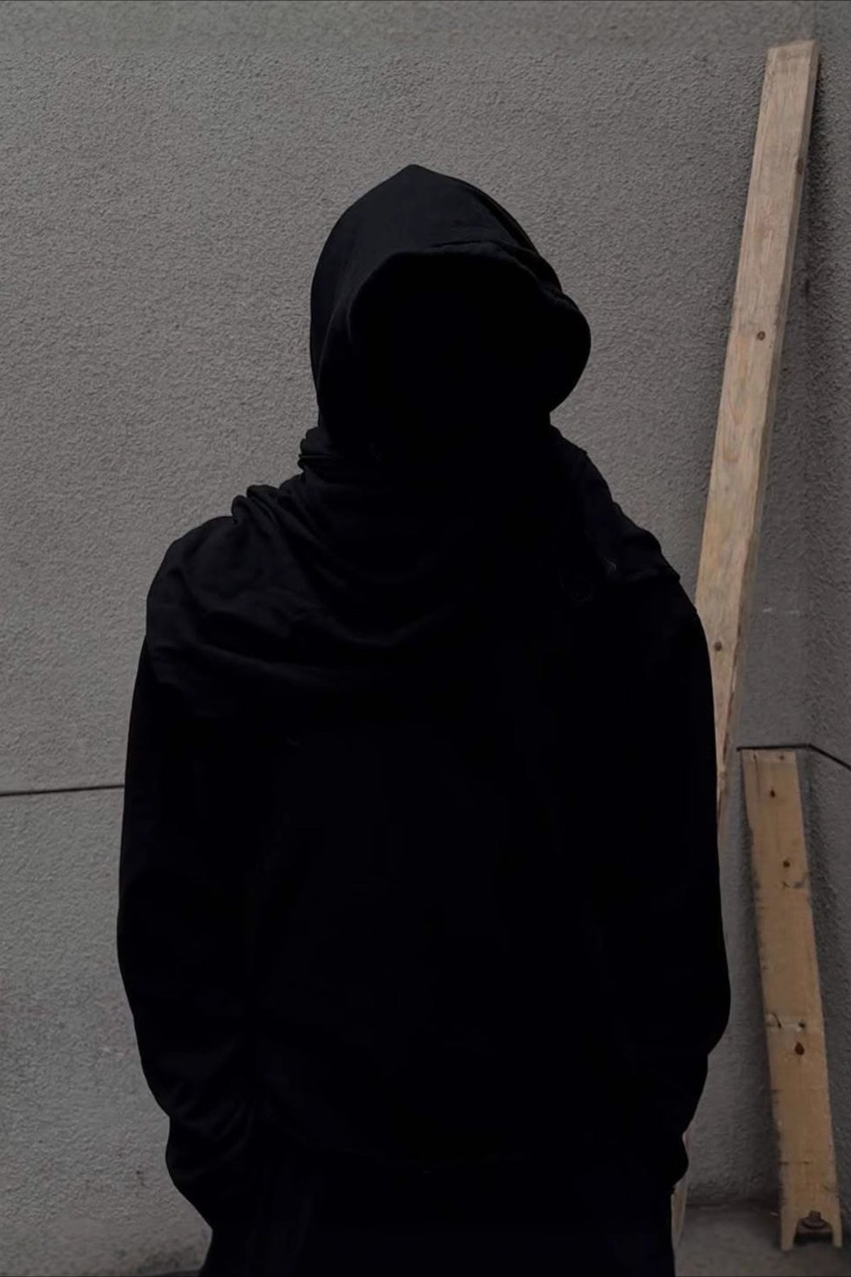 Scarf Hood Cutout Pullover Hoodie