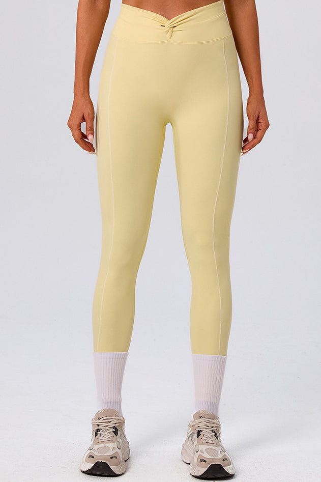 High Waist Twist Front Workout Leggings Main image