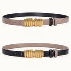 Color Block Reversible Double Sided Belt