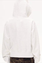 Cat Ear Leopard Lined Zip Up Hoodie