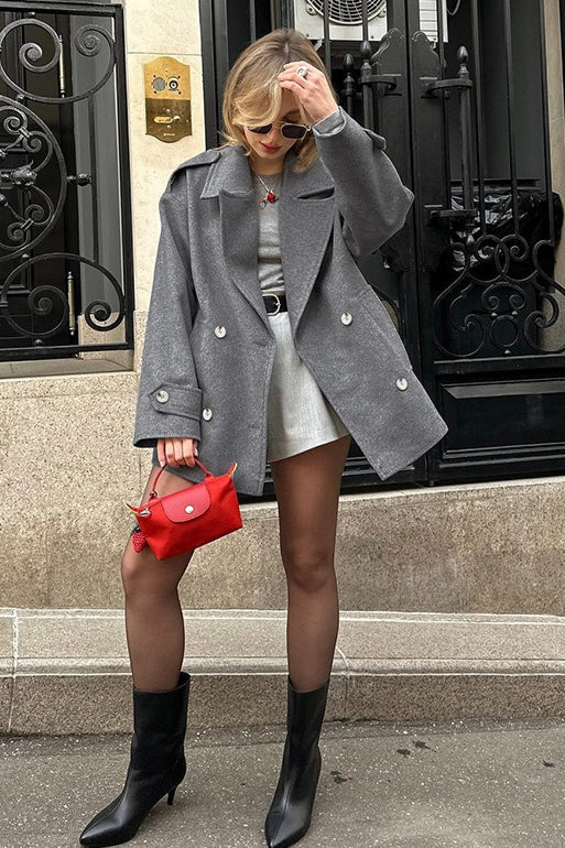 Casual Wool Blend Blazer Coat coats