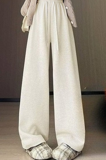 High Waist Plush Draped Knit Pants Secondary image
