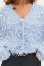 Slouchy V-Neck Tasseled Loose Solid Sweater