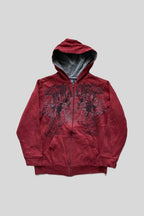 Gothic Graphic Relaxed Full Zip Hoodie