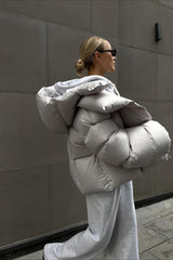 Short Hooded Puffer Jacket