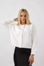White Button Front Cardigan White / One Size